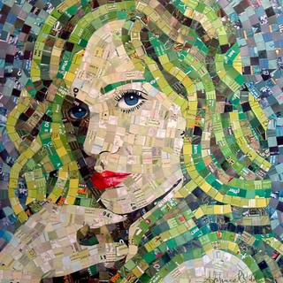 Illustration for article titled Beautiful Women Made From Junk Mail